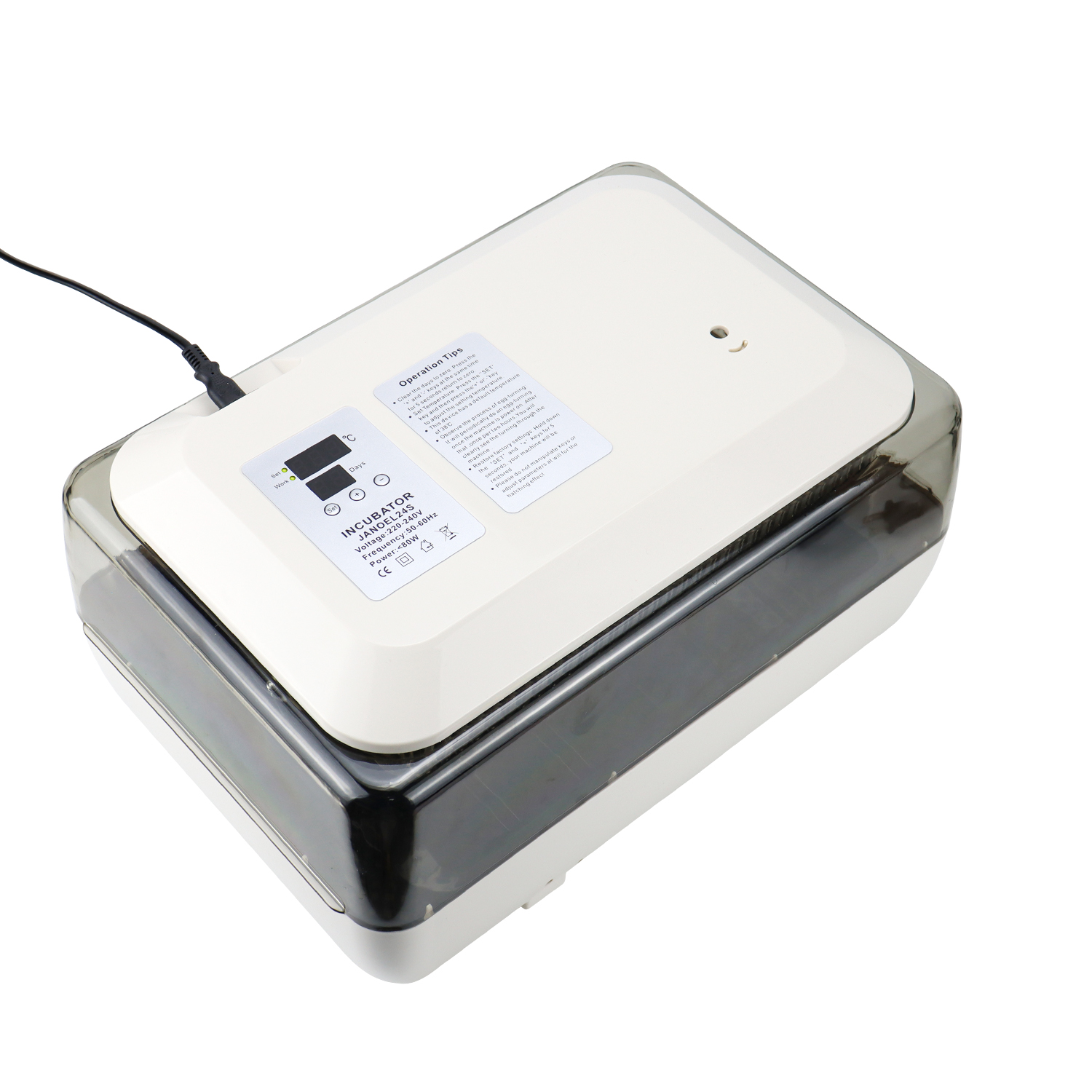 Janoel 24s Automatic Incubator Temperature Control Forchicken Duck Goose 24 Eggs