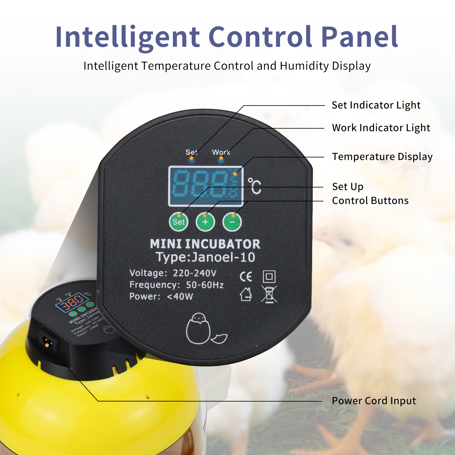 Small Size Yellow Egg Incubator