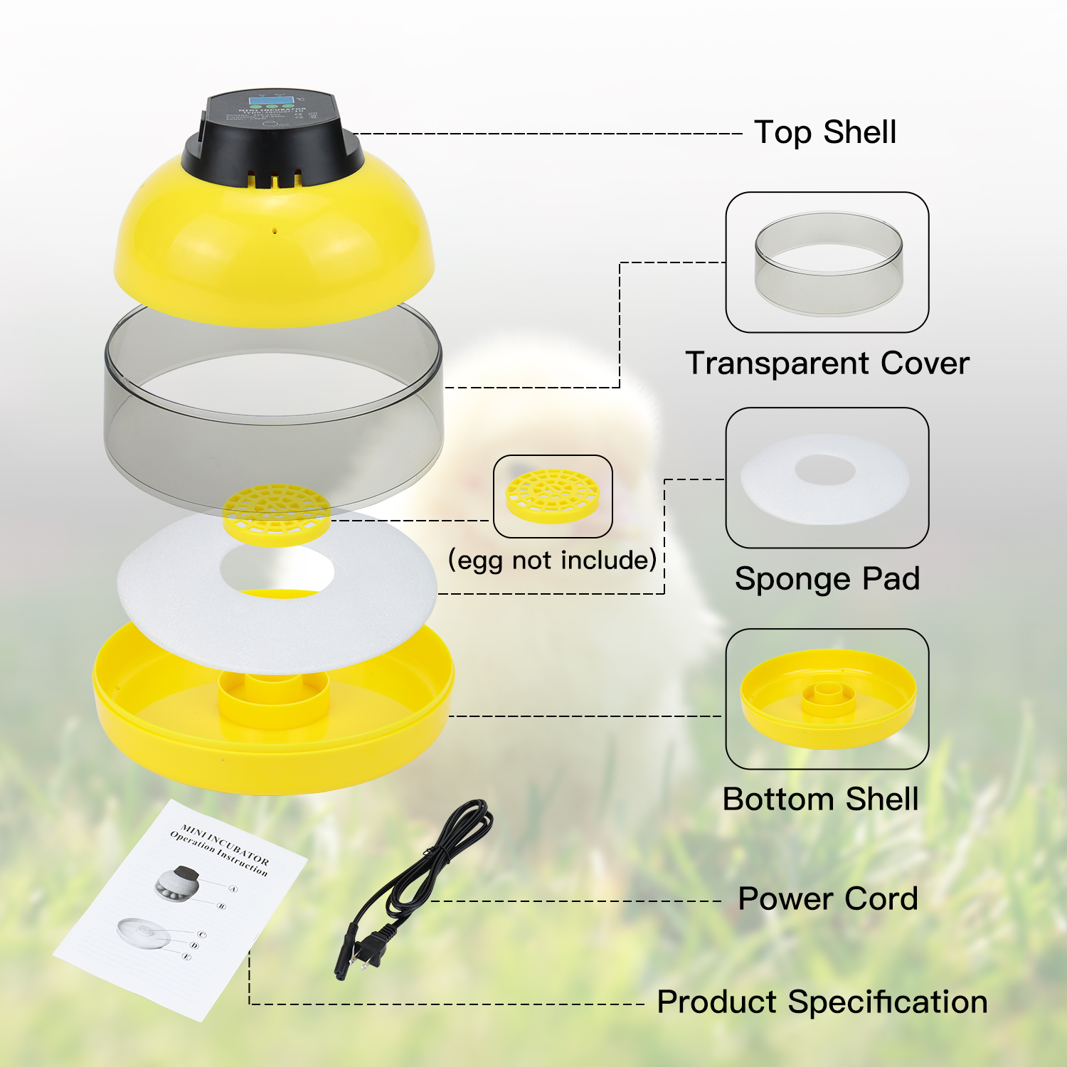 Mini Manual Incubator for Hatch Sales