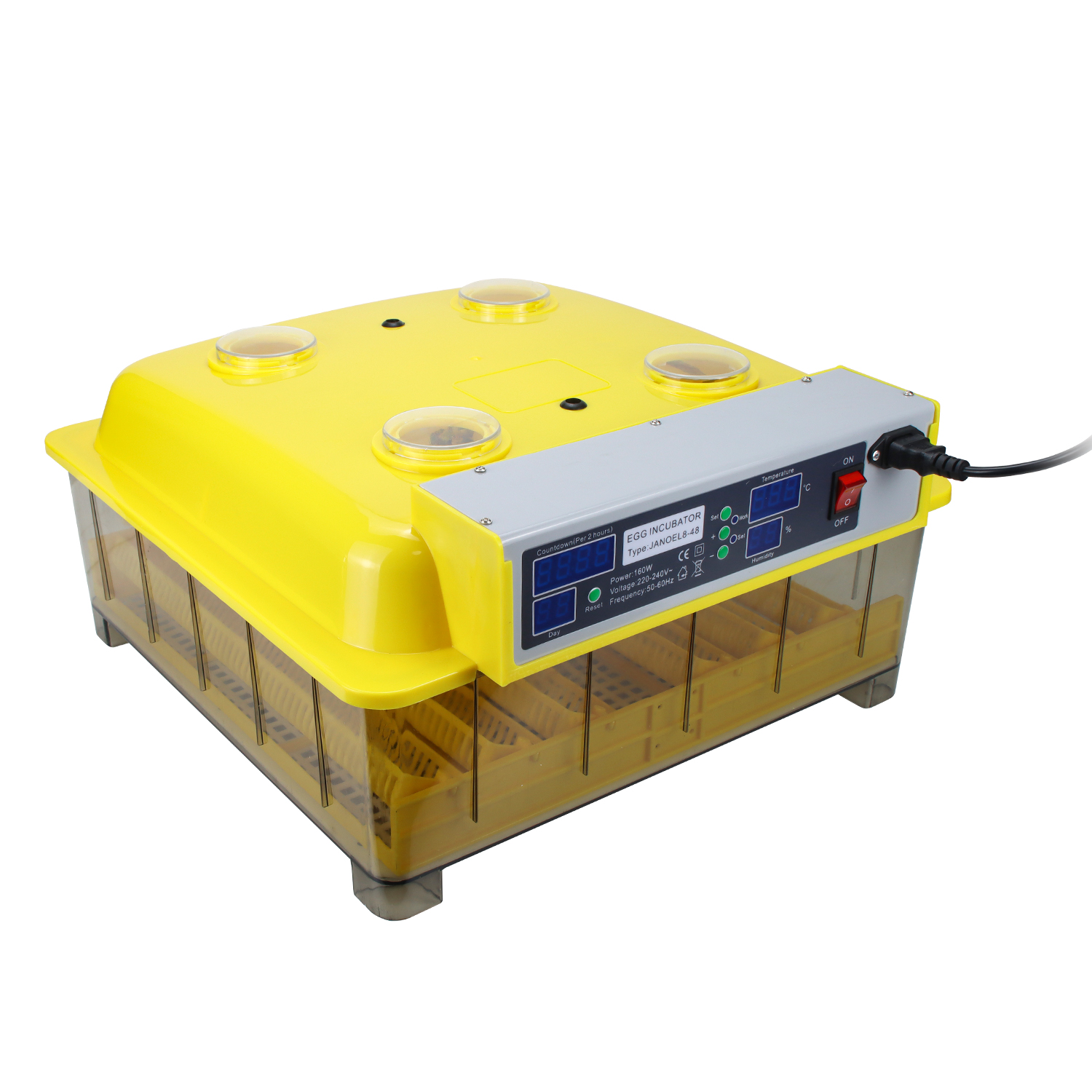 Automatic Incubator 48 eggs chicken duck quail for farm home school