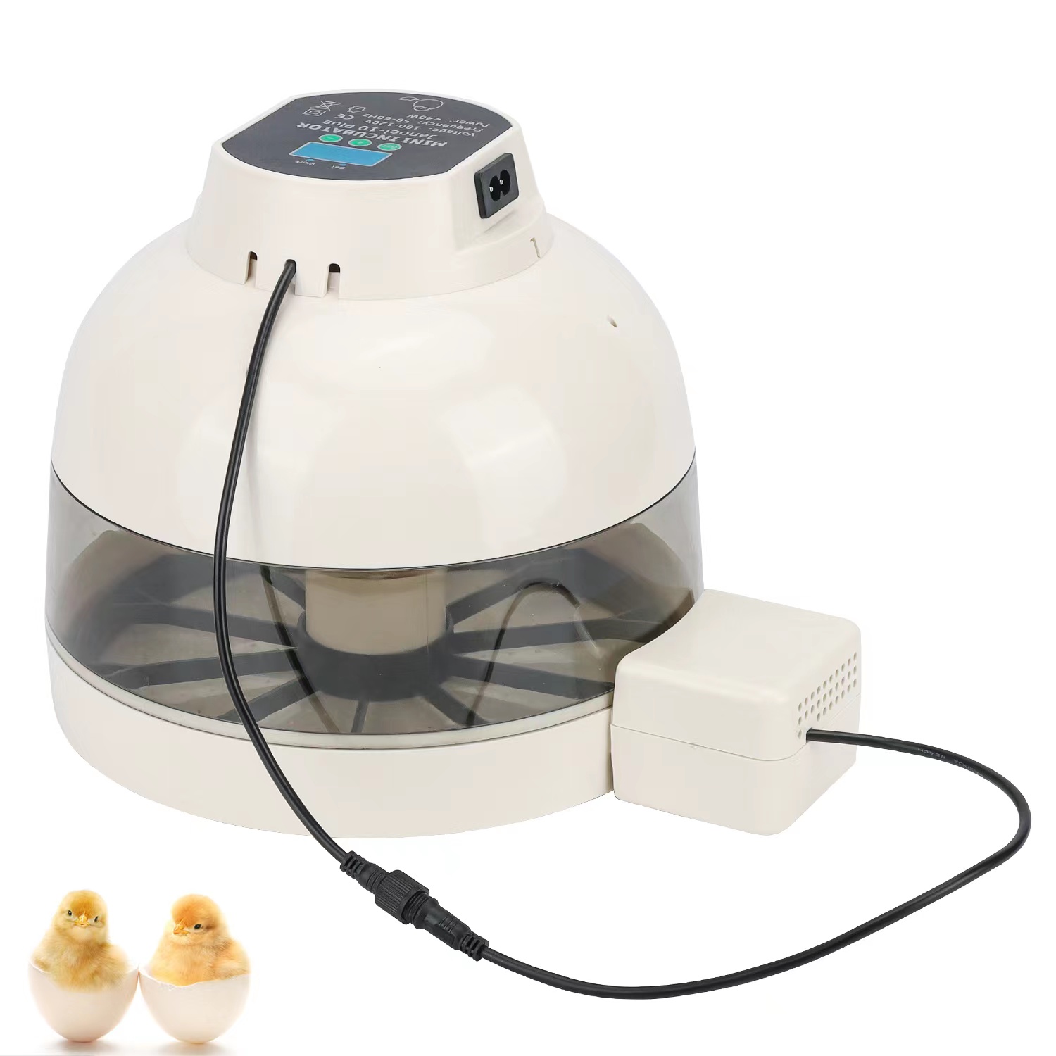 Incubator for Egg Precise Temperature and Humidity Control 10 Eggs