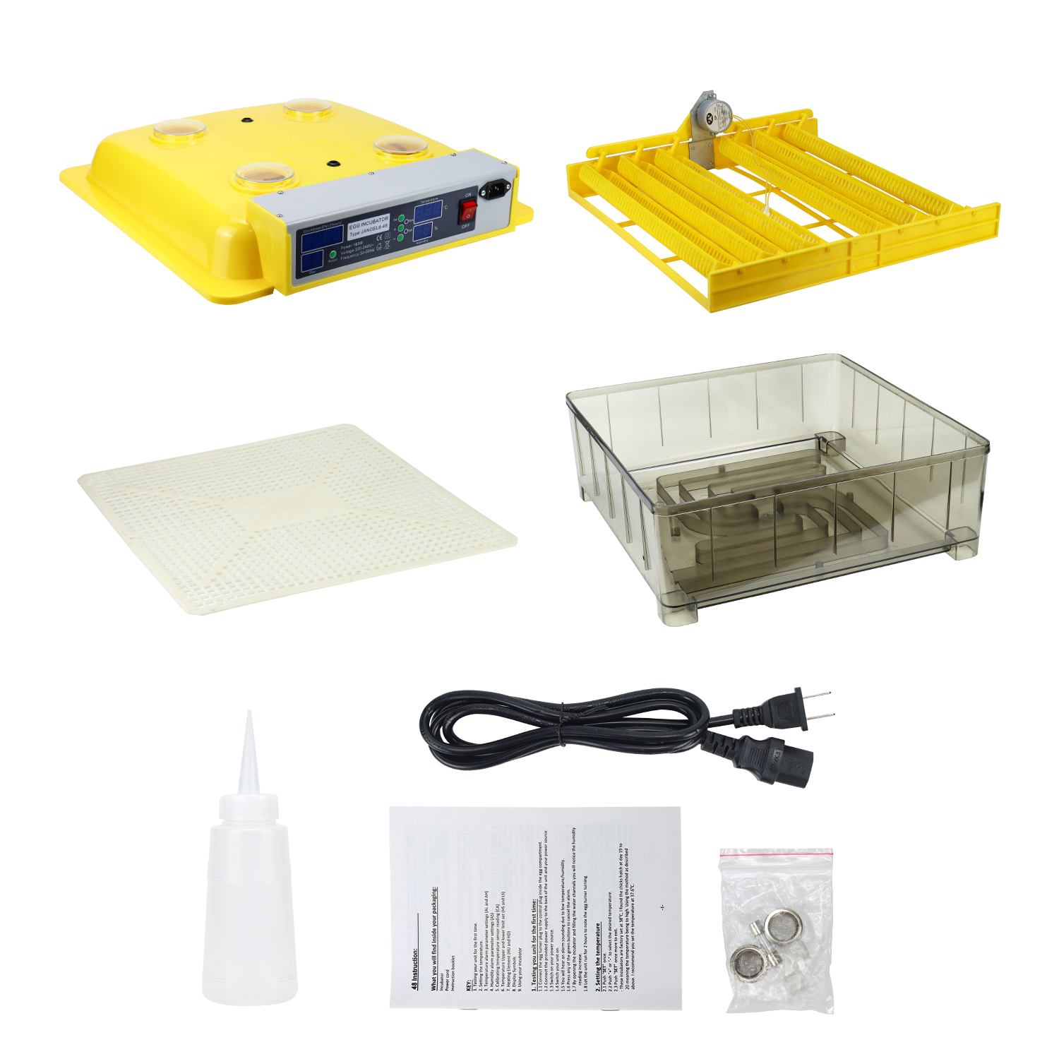 Fully Automatic Egg Incubator Hatching Machine for 48 Chicken Eggs