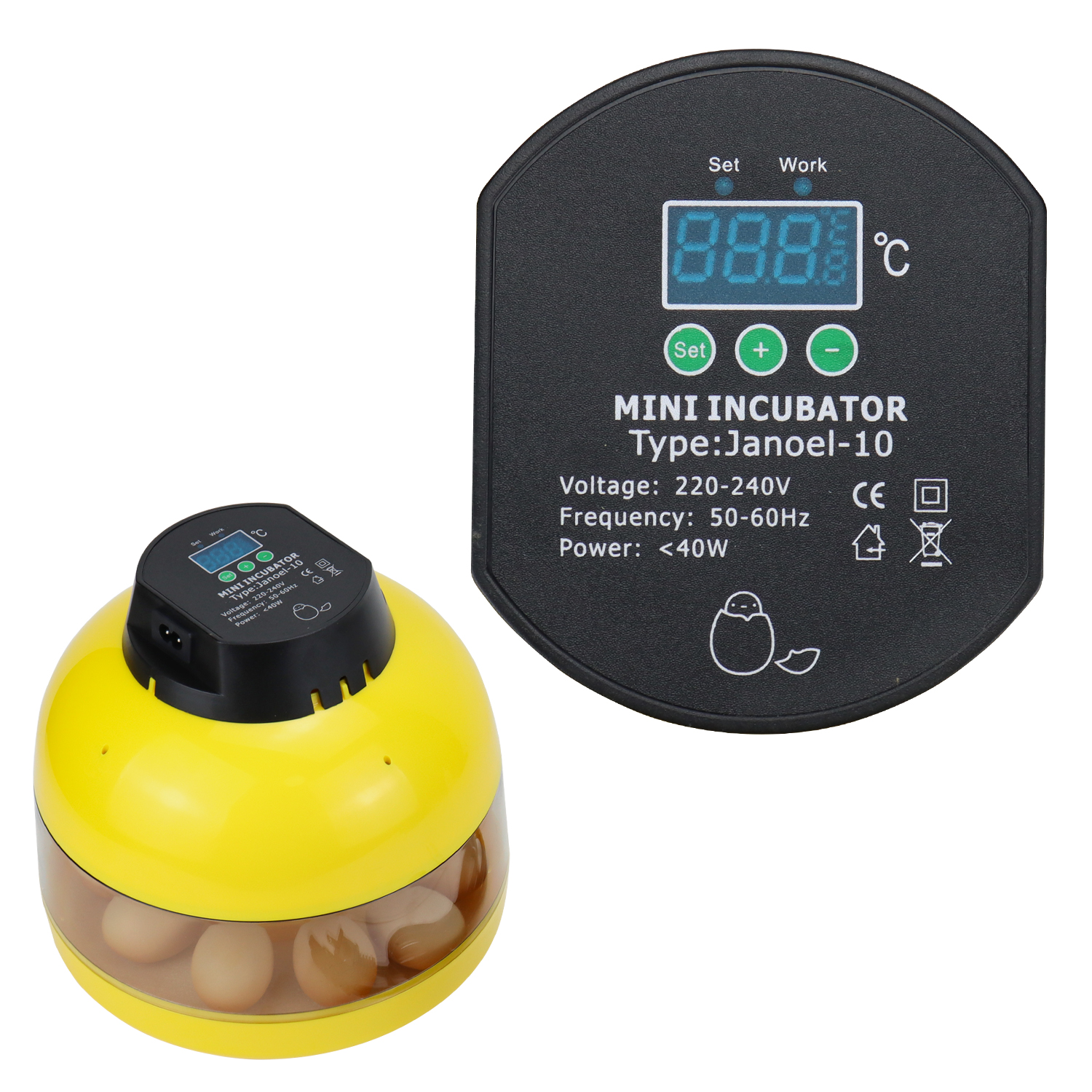 10 Eggs Manual Incubator Small Mini Hatching Machine