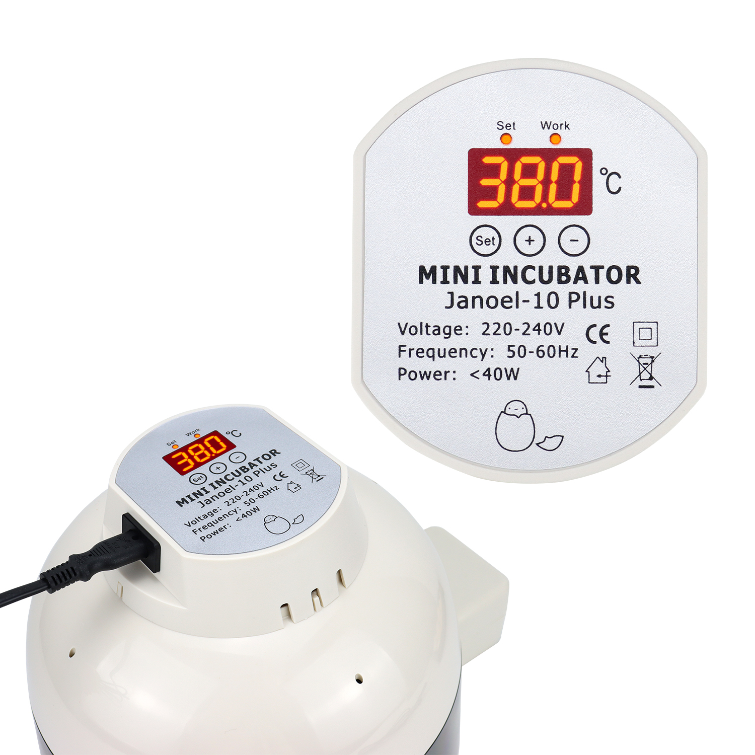 10 Eggs Incubator Automatic Egg Turning for Chicken Duck Quail