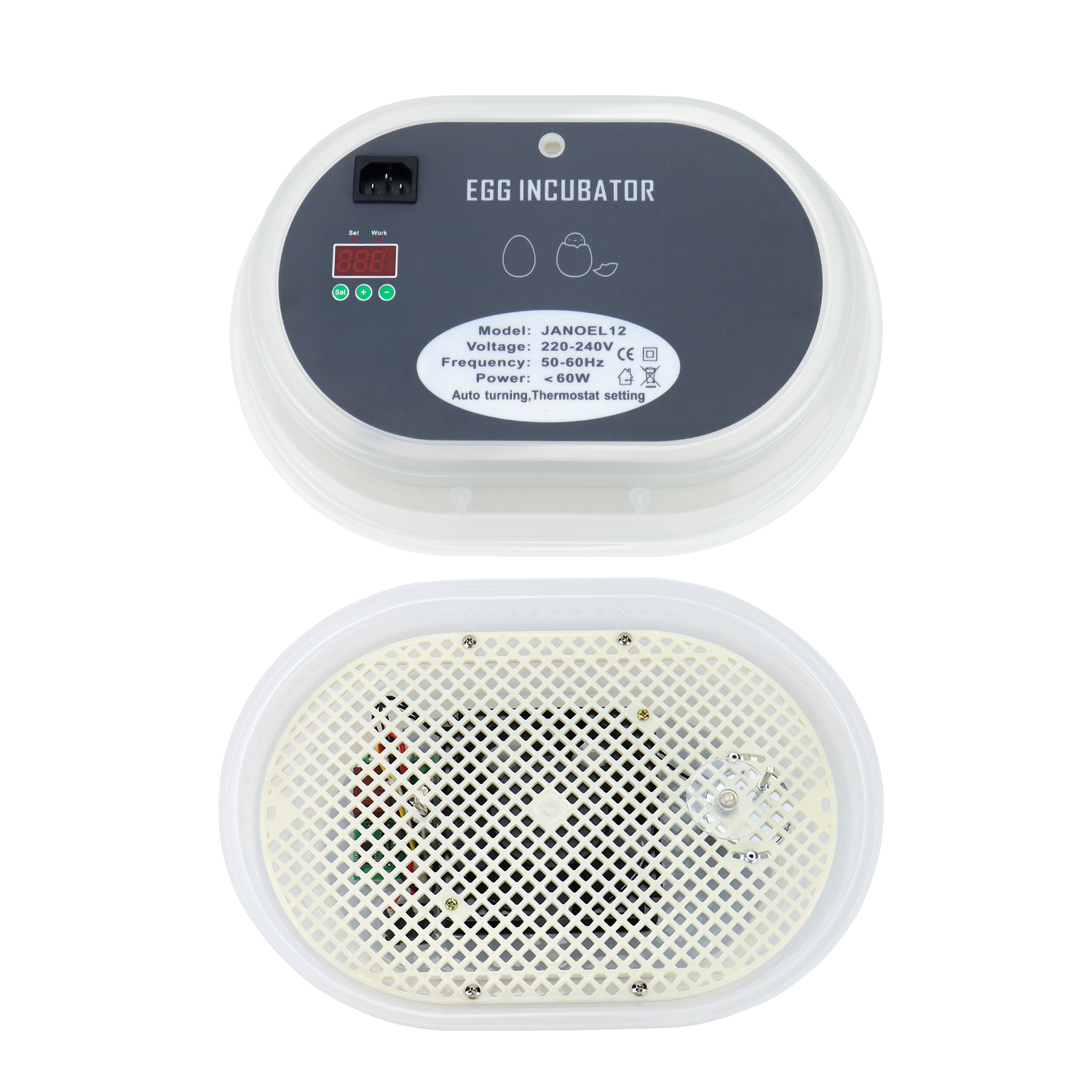 Automatic Mini Egg Incubator 12 Eggs Brooding Machine for Chicken Duck Quail